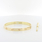 100% Authentic Cartier 18K Yellow Gold Love Bangle Bracelet Size 18 Box Paper