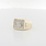 Mens Handsome Nugget Design 14K Yellow Gold .82 CTW Diamond Pinky Jewelry Ring