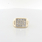 Mens Handsome Nugget Design 14K Yellow Gold .82 CTW Diamond Pinky Jewelry Ring