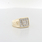 Mens Handsome Nugget Design 14K Yellow Gold .82 CTW Diamond Pinky Jewelry Ring