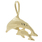 Ladies Vintage Classic Estate 14K Yellow Gold Dolphin Shaped Charm Pendant