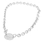 Ladies Tiffany & Co. Silver 925 Oval Tag Return to Tiffany Link Necklace - 21"