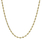 Ladies Men's Classic Estate 14K Yellow Gold Rope-Style 20-inch Chain Necklace