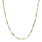 14K Two-Tone White & Yellow Gold Snake Box Braided 18-inch Chain Necklace - New