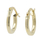 Ladies Vintage Classic Estate 14K Yellow Gold Round Hollow Hoop Earrings - 14mm