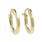 Ladies Vintage Classic Estate 14K Yellow Gold Round Hollow Hoop Earrings - 14mm