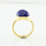 Ladies Estate Tiffany and Co 18K Yellow Gold Elsa Peretti Lapis Ring