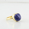 Ladies Estate Tiffany and Co 18K Yellow Gold Elsa Peretti Lapis Ring