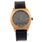 Men's Nixon Gun Rose Gold-Tone Time Teller Brown Leather Band Watch - A0452001