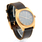 Men's Nixon Gun Rose Gold-Tone Time Teller Brown Leather Band Watch - A0452001