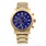 Invicta Specialty Chronograph Blue Dial Yellow Gold-Tone Men's Watch - 18162