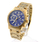 Invicta Specialty Chronograph Blue Dial Yellow Gold-Tone Men's Watch - 18162