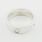 Cartier 18k White Gold 3 Diamond 5.5mm Love Ring Band sz 50 US 5.25 Polished