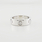 Cartier 18k White Gold 3 Diamond 5.5mm Love Ring Band sz 50 US 5.25 Polished