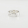 Cartier 18k White Gold 3 Diamond 5.5mm Love Ring Band sz 50 US 5.25 Polished