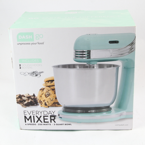 Dash DCSM250 Go Everyday Stand Mixer 6 Speeds - 250 Watts - 2.5‑Quart Bowl  - New