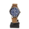 Timex Expedition Indiglo 40mm Blue Dial Brown Leather Strap Men's Watch - T4B018