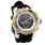 Invicta 'Venom' Gold-Tone Stainless Steel Black Rubber Band Men's Watch - 20406