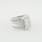 Princess-Cut 3.28 Carat Total Diamond Ladies Engagement Ring 14K White Gold 