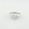 Amazing Rare 0.62 Heart Shaped Ladies Diamond Engagement Ring In 14K White Gold