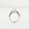 Amazing Rare 0.62 Heart Shaped Ladies Diamond Engagement Ring In 14K White Gold