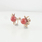 Breathtaking Ladies Vintage Rose Gold Coral 18K Barry Branch Screw-Back Earrings