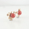 Breathtaking Ladies Vintage Rose Gold Coral 18K Barry Branch Screw-Back Earrings