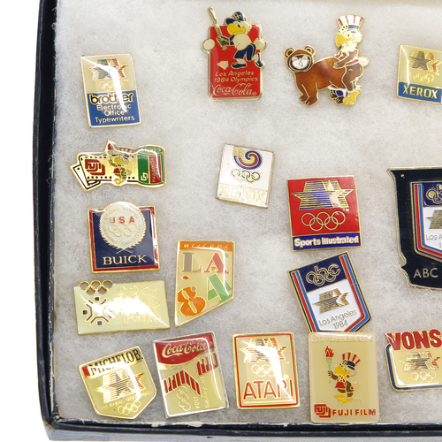 Vintage Assorted 26 Miscellaneous Olympic Sports Pins Collectors Badges