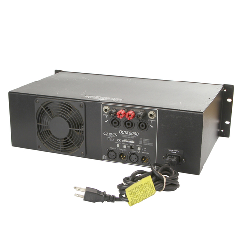 Carvin DCM2000 2000 Watt 2 Channel Stereo Power Amp Amplifier - Broken