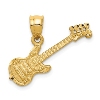 Details about  / 10K Yellow Gold Upright Bass Charm Pendant MSRP $63