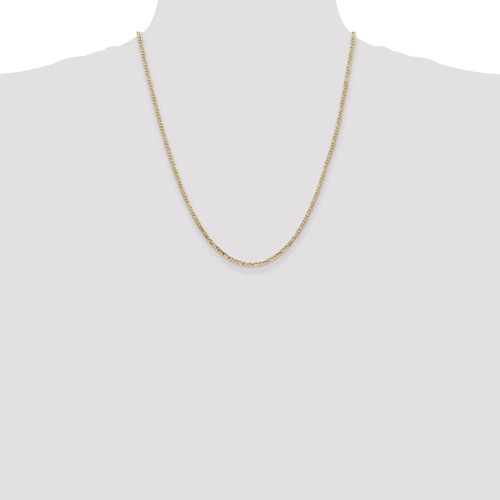 Men's Modern 14K Yellow Gold Fancy Flat Link Chain Necklace 22 inch