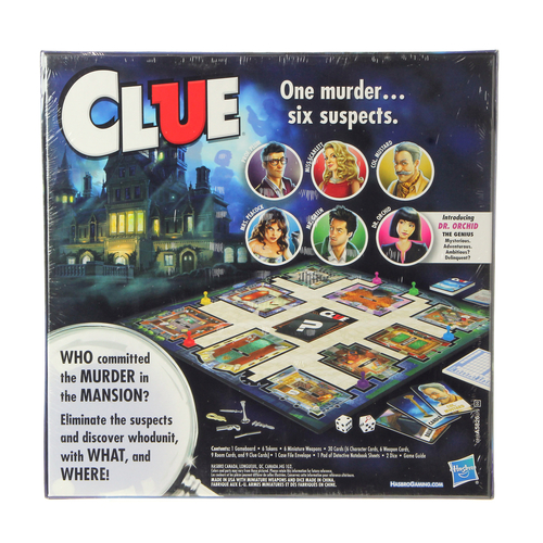 hasbro clue retro board game