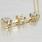 Fine Estate Gold Diamond Three Stone Necklace Jewelry