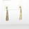 Beautiful Estate 14K Rose White Yellow Gold Drop Earrings