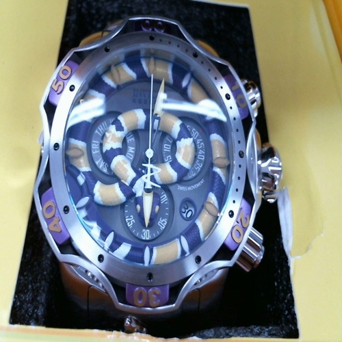 Invicta Reserve Venom King Cobra Men's 52mm Purple Swiss Watch 32040 | Outofpawn.com