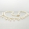 Ladies14k Yellow Gold White Fresh Water Pearl Bead Bib Necklace Jewelry