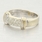 Vintage Ladies 14k White&Yellow Gold 0.35ctw Diamond Anniversary Ring Jewelry