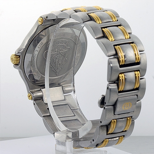 Genuine Men's Gucci Diamond Two Tone SS 9040M Watch | Outofpawn.com
