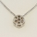 Fine 18K White Gold & Diamond Flower Necklace