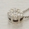Fine 18K White Gold & Diamond Flower Necklace