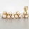 Exquisite Ladies 14K Yellow Gold Pearl&Diamond 3PC Jewelry Set