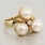 Exquisite Ladies 14K Yellow Gold Pearl&Diamond 3PC Jewelry Set