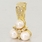 Exquisite Ladies 14K Yellow Gold Pearl&Diamond 3PC Jewelry Set