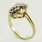 Vintage Ladies 14K Yellow Gold Diamond 0.30CTW Cluster Statement Right Hand Ring 