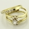 Marvelous 14K Yellow Gold Vintage Diamond Wedding Set