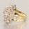 Magnificent Ladies 14K Yellow Gold Diamond Cluster Ring Jewelry