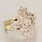 Magnificent Ladies 14K Yellow Gold Diamond Cluster Ring Jewelry