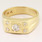 Striking Vintage 14K Yellow Gold Diamond Ring