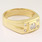 Striking Vintage 14K Yellow Gold Diamond Ring