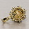 Vintage 14K Yellow Gold Pearl Sapphire Diamond Cluster Pendant